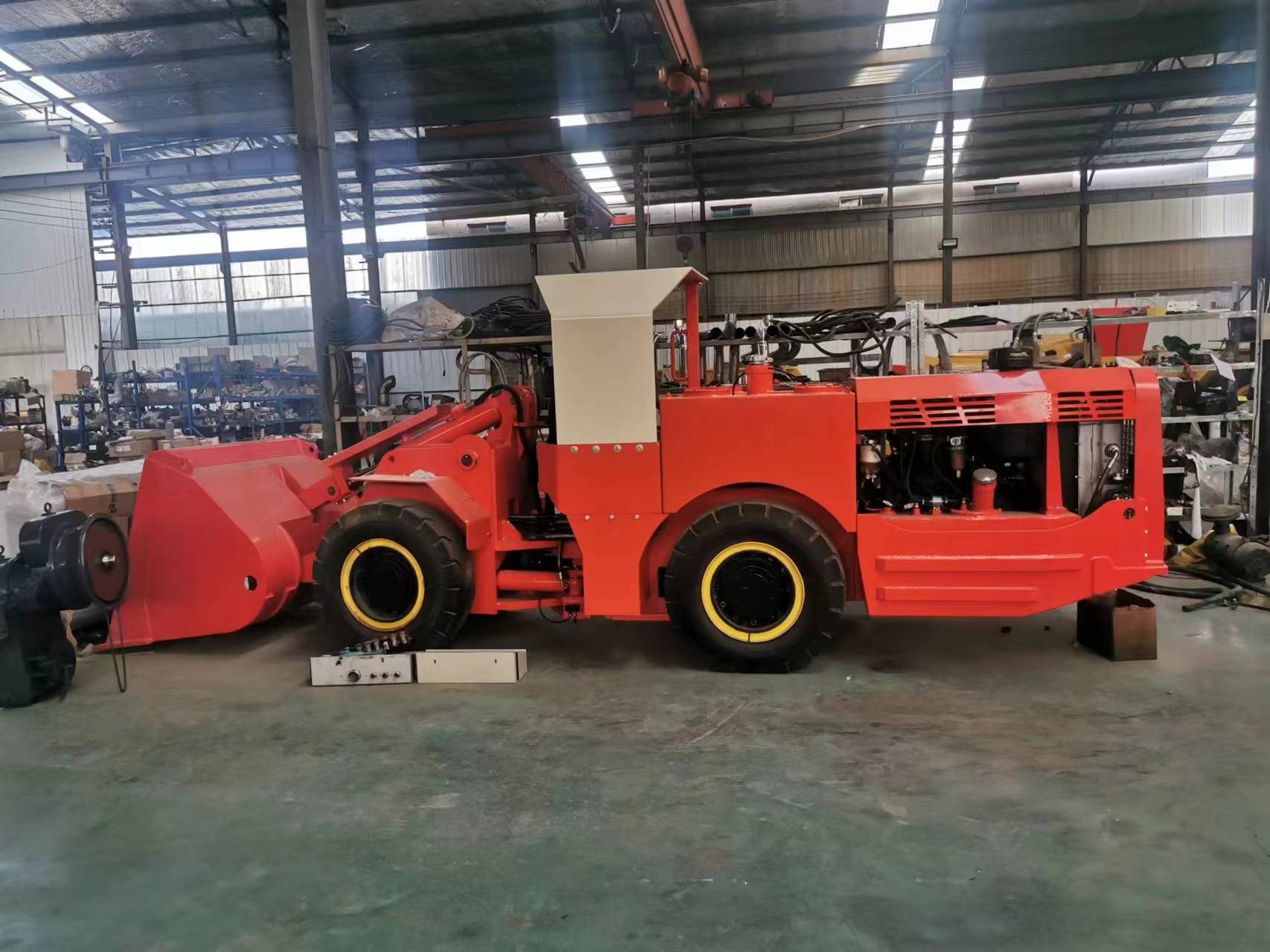 Mining rollover 06 cubic internal combustion forklift truck small electric underground loader cable 100 meters